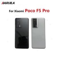 ราคา สําหรับ Xiaomi Poco F5 Pro ฝาหลังแบตเตอรี่กระจกด้านหลังพร้อมเลนส์กล้องฝาหลังเปลี่ยน (53357680103)
