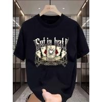 ราคา เสื้อยืดแขนสั้นผู้ชาย ออกแบบลายหัวใจและไพ่ เหมาะสำหรับกิจกรรมกลางแจ้งและการสวมใส่อย่างสะดวกสบายในวันธรรมดา สตรีทแวร์และสไตล์ลำลอง (43728755651)
