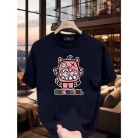 ราคา เสื้อยืดแขนสั้นผู้ชาย ลายการ์ตูนมอนสเตอร์สีชมพู เหมาะสำหรับกิจกรรมกลางแจ้งและสไตล์สตรีทแวร์ (45208082214)