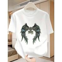 ราคา เสื้อยืดลายตัวพญาอินทรีย์ปีกเปิด แขนสั้น สำหรับผู้ชาย สวมใส่ง่ายสำหรับกิจกรรมกลางแจ้ง พร้อมสไตล์สตรีทแวร์และแฟชั่นลำลอง (40778760447)
