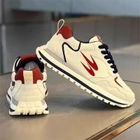 ราคา Putian Forrest Gump รองเท้าผู้ชายฤดูใบไม้ผลิอินเทรนด์ Casual รองเท้ากีฬาสีขาวผู้ชายนักเรียนวิ่ง Anti slip หนา soled Daddy รองเท้า 3 3 (40579003805)