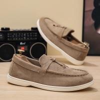 ราคา รองเท้าผู้ชายแฟชั่น All Match แบนรองเท้าลําลองผู้ชาย SLIP ON SLIP ON รองเท้าขี้เกียจขนาดใหญ่รองเท้าลําลองผู้ชาย 4 3 (44958195485)
