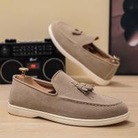 ราคา ผู้ชายLoafers Slip On Peasรองเท้าแบนรองเท้าผ้าใบลําลองแฟชั่นกีฬารองเท้าขี้เกียจ 4 13 (44230007491)