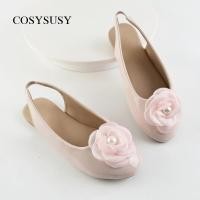 ราคา รองเท้าแตะสำหรับเด็ก ออกแบบเหมือนเจ้าหญิง มุกดอกไม้ตกแต่ง สีชมพู ขนาดใหญ่สำหรับเด็ก (49258080117)