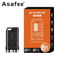 ราคา Asafee V3 ไฟฉาย LED EDC ขนาดเล็ก 1000LM พร้อมพวงกุญแจ สีแดง และแสง UV ชาร์จ USB กันน้ํา (19235366120)