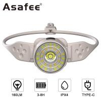 ราคา Asafee G 25 ไฟหน้า LED 160LM แบบพกพา ไฟฉายหัวเล็ก ปรับได้ แถบคาดศีรษะซิลิโคน ด้านหน้า TYPE C ชาร์จ บํารุงรักษา ไฟกลางแจ้ง วิ่ง ขี่จักรยาน ตกปลา ไฟหน้า (23658253965)