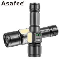 ราคา Asafee 1595 ไฟฉายยุทธวิธี 2000LM ช่วงกําลังสูง 1200M ซูมกล้องส่องทางไกลสําหรับไฟฉายกลางแจ้ง (29462645137)