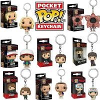 ราคา Funko Pop Stranger Things พวงกุญแจคอลเลกชัน Creative Eleven Dustin Demogorgon Pop จี้ของขวัญ (52254960384)