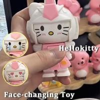 ราคา Face changing Mecha HelloKitty ของเล่น Creative HelloKitty Action Figure ของเล่นสําหรับของขวัญเด็ก (48650180450)