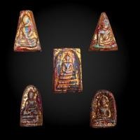 ราคา พระสมเด็จพุฒาจารย์ พรหมรังสี ชุดเบญจภาคี เนื้อผงลงรักปิดทอง (21927229043)