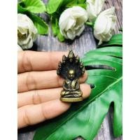 ราคา พระนาคปรกหลวงพ่อเงินเนื้อโลหะทองเหลืองรมดำ (11982697649)