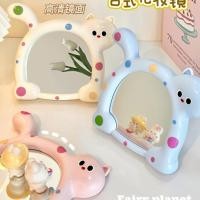 ราคา กระจกแต่งหน้าแมวการ์ตูนเดสก์ท็อปเดสก์ท็อปกระจกด้านเดียวสามารถติดผนังหอพักนักเรียน High De (52658204640)