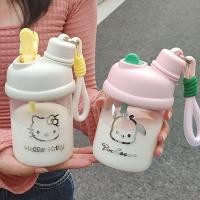 ราคา 2024 ถ้วยสไตล์ใหม่ ins ถ้วยดื่มคู่กันกระแทกแบบพกพามูลค่าสูงอินเทรนด์โปร่งใสน่ารักเกาหลี MRYJ (48754877355)