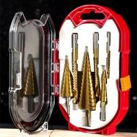ราคา ชุด ดอกสว่าน ทรงเจดีย์ ขั้นบันได 6pcs HSS StepDrill เจาะรู ขยายรู คว้านรู ดอกเล็ก ใหญ่ ขนาด 4 32 มม 6 ดอกต่อช (25757838339)