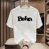 ราคา เสื้อยืดพิมพ์ลาย Bekn คอกลมสีดำและขาบ สำหรับทั้งผู้ชายและผู้หญิง ผ้านิ่ม พร้อมส่งในไทย (47807181208)