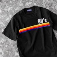 ราคา เสื้อยืดลายสายรุ้งวินเทจ สวมใส่ง่าย ระบายอากาศได้ดี มีให้เลือก 2 สี สีขาว และดำ (57557486210)