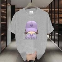 ราคา เสื้อยืดโอเวอร์ไซส์สีดำ พิมพ์ลายสไตล์สาวหวาน (47308003225)