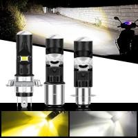 ราคา 1PC 12 LED P15D T19 BA20D H4 H6 ไฟหน้ารถจักรยานยนต์หลอดไฟสีขาวสีเหลืองพร้อมเลนส์สูงต่ํา Beam 12 24 V 6000 K สําหรับสกู๊ตเตอร์รถสามล้ออุปกรณ์เสริม (47053838984)