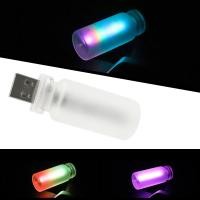 ราคา Mult สี Touch Control รถ USB LED บรรยากาศ Mult โหมดปรับโคมไฟตกแต่งสําหรับงานปาร์ตี้อุปกรณ์ตกแต่งภายในรถยนต์ 7 สี Night Light (40665422522)