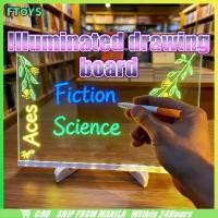 ราคา จัดส่งใน24ชม กระดานวาดภาพเรืองแสง LED กระดานไฟเขียนกราฟฟิตี แบบชาร์จUSB แผ่นเรืองแสงDIY (44228560713)
