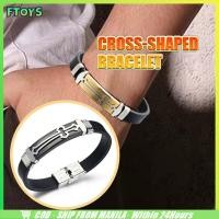 ราคา จัดส่งใน24ซม กําไลข้อมือไม้กางเขน กว้าง10มม สร้อยข้อมือสเตนเลส เครื่องประดับสำหรับชายและหญิง (44123453256)