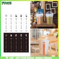 ราคา จัดส่งใน24ซม 10ชิ้น สติกเกอร์ติดแก้วกาแฟ ชา เครื่องดื่มcoffee sticker ลายthank you (27384982797)