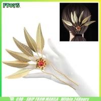 ราคา จัดส่งใน24ซม เครื่องประดับผมล้านนา ชุดไทย ปิ่นปักผมออเจ้า สีทอง ลายใบไม้ (27280368276)