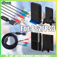 ราคา จัดส่งภัยใน24ชั่วโมง สายคอมโพเนนท์ PS2 PS3 ยาว1 8 เมตร Component AV Video Audio Cable Cord ภาพชัดมาก (27465905984)