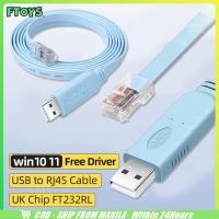 ราคา จัดส่งใน24ซม 1 8M สายUSB To RJ45 Cisco Console Cable Console Cable USB Type A Male to RJ45 Maleสำหรับเราเตอร์ (27374598954)