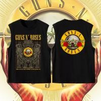 ราคา 2026 ใหม่ล่าสุด Guns N Roses เสื้อกั๊กคอกลมแขนสั้น วงร็อคสากลสำหรับผู้ชาย ไซส์ S 3XL (49807291909)