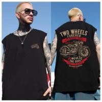 ราคา เสื้อไม่มีแขน ลายมอเตอร์ไซค์วินเทจ ผู้ชาย ผู้หญิง ผ้าฝ้าย 100 แฟชั่น ทันสมัย ใส่สบาย S 3XL (47058713599)