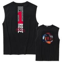 ราคา เสื้อกีฬาไม่มีแขน ลาย Rose บาสเกตบอล NBA สำหรับผู้ชาย ผู้หญิง ผ้าฝ้ายแท้ 100 แฟชั่นยุคใหม่ ใส่สบายทุกวัน S 3XL (53958693575)