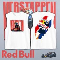 ราคา เสื้อกล้ามไร้แขนผ้าฝ้ายพิมพ์ลายสองด้านทีมเรดบูล ความสะดวกสบายระบายอากาศดี Red Bull Gives You Wings S 3XL (29244433085)