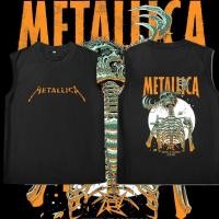 ราคา เสื้อกล้ามคอตตอน100 ลาย Metallica วงเมทัลตำนาน สไตล์วินเทจร็อค สัญลักษณ์ดัง แฟชั่นสุดเท่ S 3XL (58008386031)