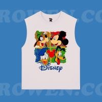 ราคา เสื้อไม่มีแขน Disney ลายการ์ตูนดิสนีย์ฮิต ผ้าฝ้ายแท้ 100 แฟนการ์ตูนไทย S 3XL (50008784167)