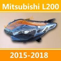 ราคา Mitsubishi L200 Strada Triton 2015 2018 ไฟหน้าสีดําหัวโคมไฟ HEADLAMP HEADLIGHT LENS HEAD LAMP FRONT LIGHT (29024634460)