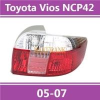 ราคา สําหรับ Toyota Vios ไฟท้าย Ncp42 2005 2007 ไฟท้ายด้านหลังไฟท้าย Lampu bolakang Taillamp ไฟท้าย akur Lampu bolakang เบรคหยุด light (28023837424)