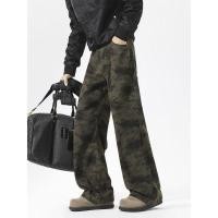 ราคา YIPINYOOU กางเกงcargo camouflage สำหรับผู้ชายทรงหลวมตรง (51150011998)