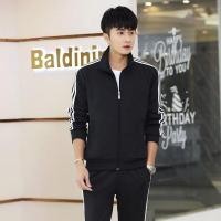 ราคา เสื้อแจ็คเก็ตสไตล์ Urbam Daily ของผู้ชาย ลายเส้นสามแถว แนวแฟชั่นปัจจุบัน (46153531721)