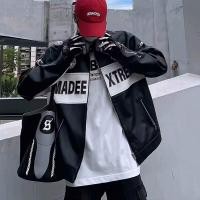 ราคา เสื้อแจ็คเก็ตผู้ชาย สไตล์วินเทจนำเข้าจากอเมริกา หนังแท้ แบบซิบด้านหน้า งานเย็บปักถักร้อยอย่างประณีต สำหรับสวมใส่ในสไตล์คลาสสิกและสบาย (42077351982)