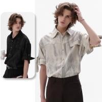 ราคา เสื้อเชิ้ตแขนสั้นผู้ชาย อินเทรนด์ ทรงวินเทจโมเดิร์น ไซส์ใหญ่ (41812416924)