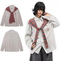 ราคา เสื้อเชิ้ตแขนยาวสำหรับผู้ชาย แบรนด์ญี่ปุ่น ฮาราจูกุสไตล์ unisex คุณภาพสูง (40768028658)
