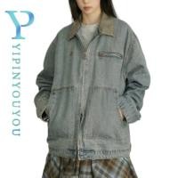 ราคา YIPINYOUYOU แจ็คเก็ตยีนส์ผู้ชายอเมริกันย้อนยุคหลวมสบายๆเกาหลีญี่ปุ่นความรู้สึกการออกแบบแจ็คเก็ตสไตล์เป็นกลาง (29710904654)