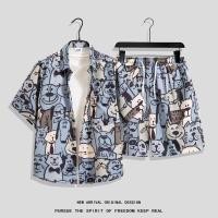 ราคา อี้ปินยูยู ชุดไปทะเลผู้ชายแฟชั่นสไตล์ฮาวาย เสื้อแขนสั้น กางเกงขาสั้น (26583075237)
