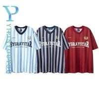 ราคา YIPINYOUYOU อี้ปินยูยู ฤดูร้อนฟุตบอลโลกเสื้อกีฬาอเมริกันคอวีลายแขนสั้นเสื้อยืด (26253175736)