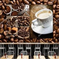 ราคา สติกเกอร์วอลเปเปอร์ ลายเมล็ดกาแฟ สําหรับตกแต่งผนังบ้าน ร้านอาหาร คาเฟ่ (22952787585)