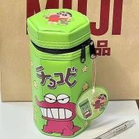 ราคา กล่องใส่เครื่องเขียน ดินสอสีชินจังหกเหลี่ยมซิปแนวตั้งกระเป๋าใส่ปากกาสร้างสรรค์การ์ตูนน่ารักจระเข้ภูเขานักเรียนความจุขนาด (14395675228)