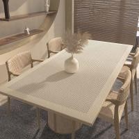 ราคา ลดกระจาย Wabi sabi สไตล์โต๊ะรับประทานอาหารเสื่อกันน้ำและน้ำมันผ้าปูโต๊ะ PVC กันน้ำซิลิโคนล้างเสื่อฉนวนก (49457277896)