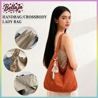 ราคา 4สี ง่ายต่อการจับคู่ สไตล์เกาหลี เรียบง่ายด้วยสีทึบ กระเป๋าสะพายข้างวินเทจ กระเป๋าผ้าแคนวาส (47102592772)