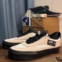 ราคา Vans Half Cab รองเท้าบอร์ดลําลองสปอร์ตสีดําสีเบจ (46107080991)